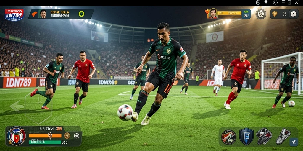 Tampilan gameplay <strong>IDN789</strong> yang menarik dan penuh aksi sepak bola.