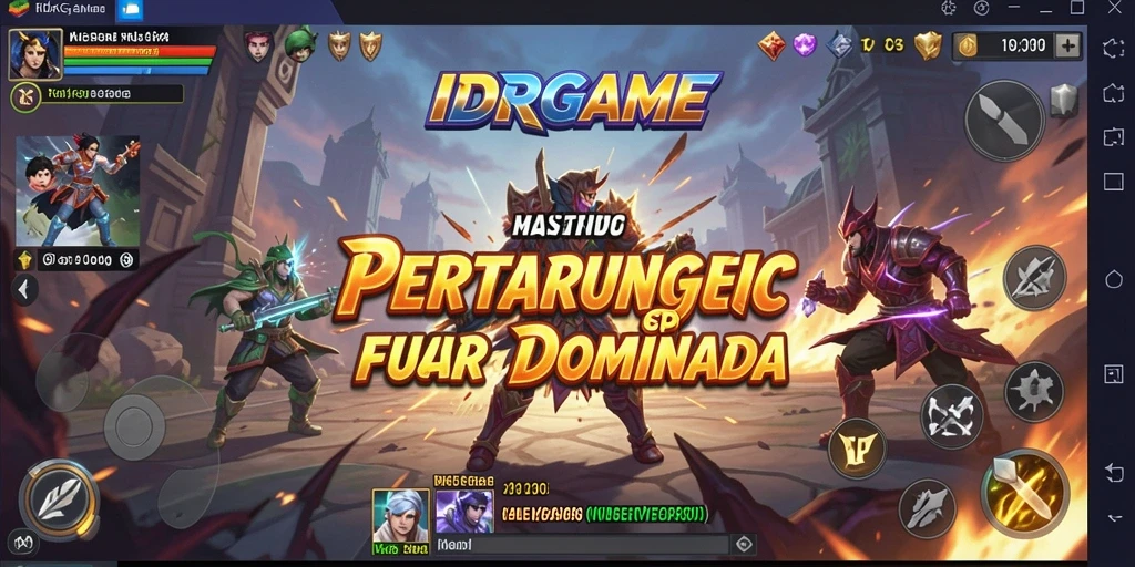 Tangkapan layar game IDRGAME menampilkan aksi pertarungan yang mendebarkan.