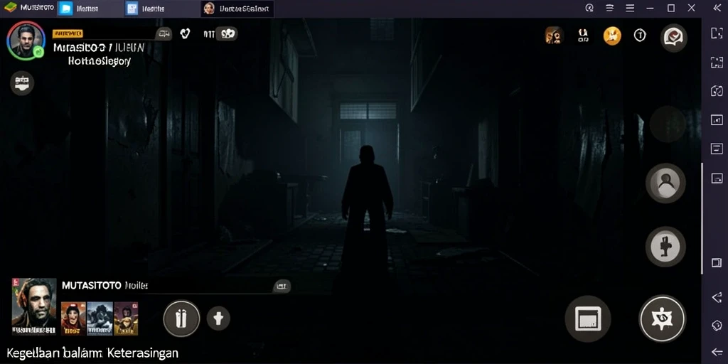 Screenshot gameplay <strong>MUTASITOTO</strong> menampilkan momen horor yang mendebarkan.