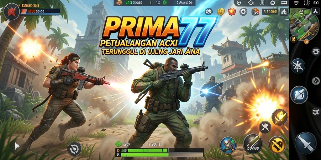 Tampilan mendebarkan dari permainan aksi PRIMA77.