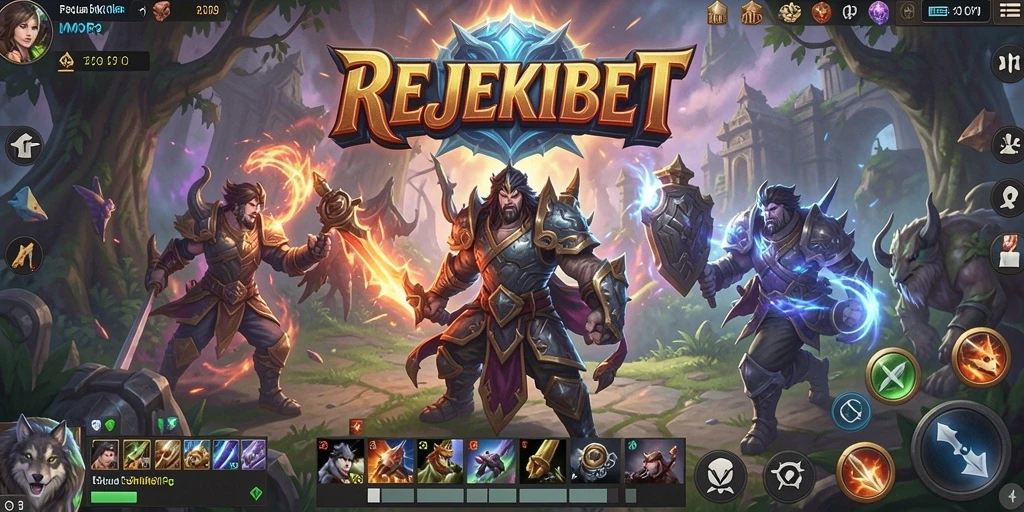 Gameplay seru REJEKIBET dalam dunia MMORPG.