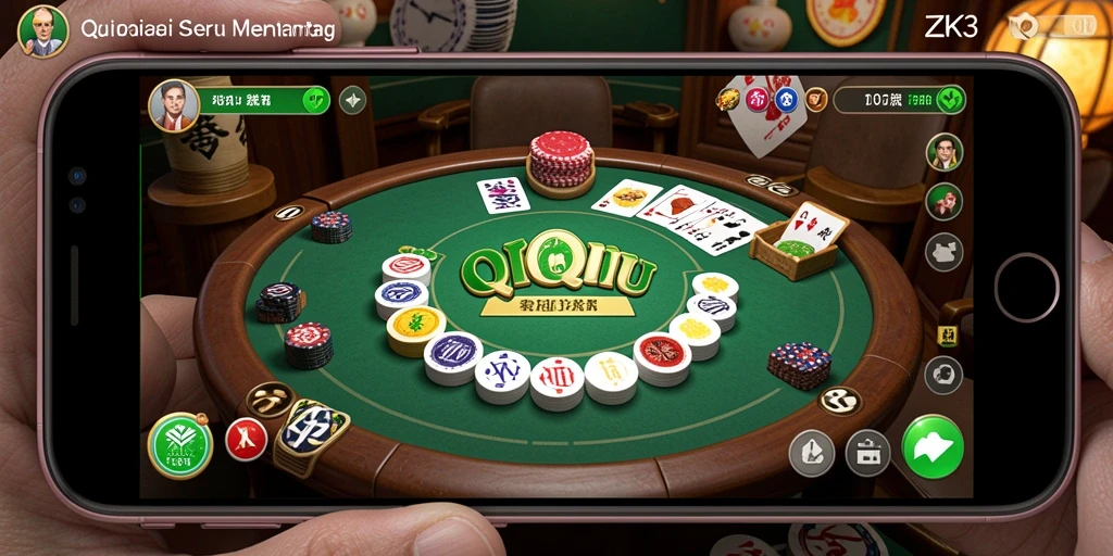 Tampilan gameplay ZK3 yang menarik dan seru dalam permainan QiuQiu.