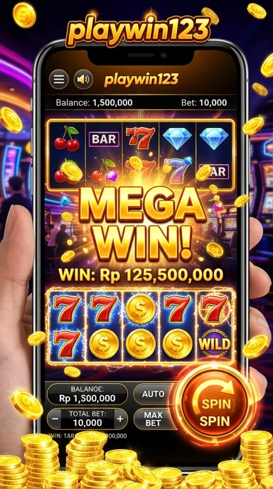 Proses unduh aplikasi pada playwin123 yang cepat dan efisien.